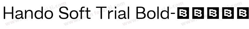 Hando Soft Trial Bold字体转换